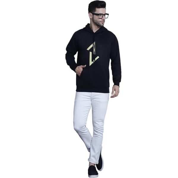 Mack Jonney Printed Hooded Cotton Fleece Hoodie for Men-MACK32358 - Image 5