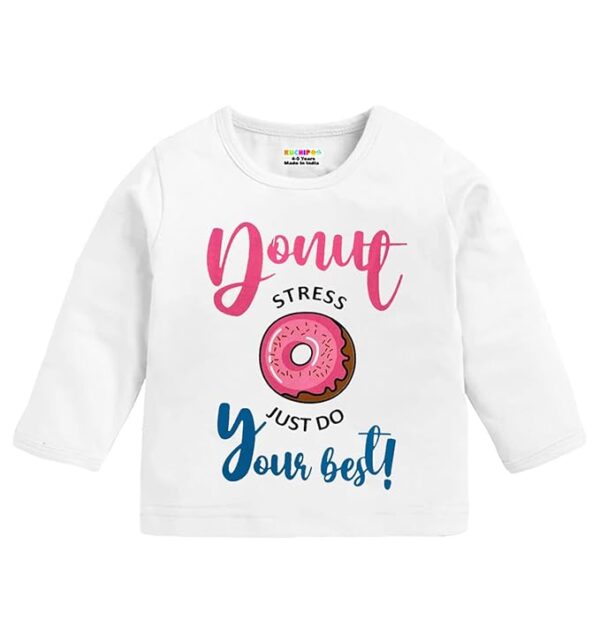 Kuchipoo Girls Full Sleeves Regular Fit Cotton T-Shirt - Image 4