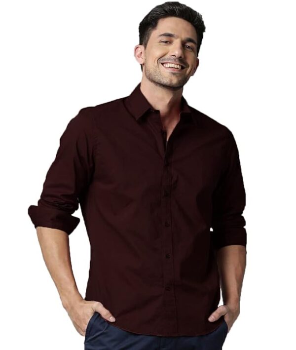 OTUS Men's Cotton Blend Slim Fit Shirt