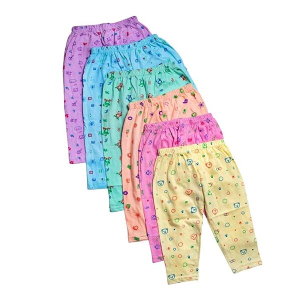 rajshee hoisery Cotton Baby Boys and Baby Girls Pajama Pants/Track Pants, Daily use Lower Pant for Kids boy and Kids Girls Unisex Pack of 6