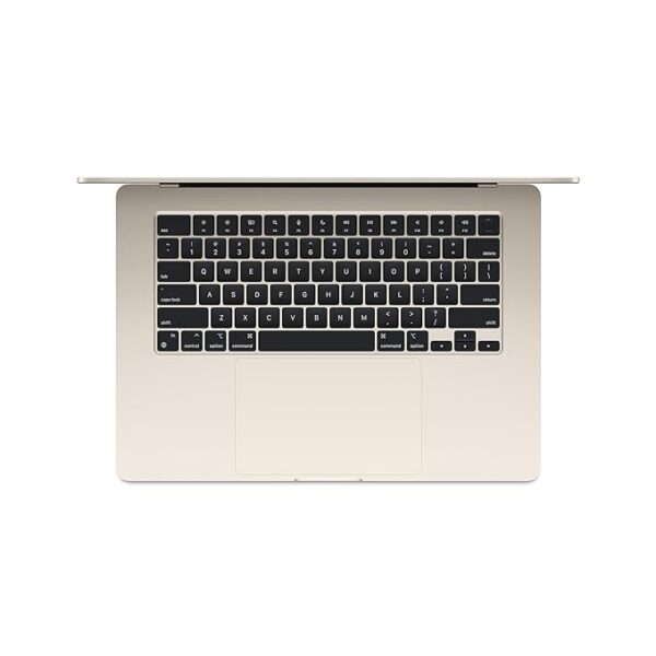 Apple 2024 MacBook Air 15″ Laptop with M3 chip: 38.91 cm (15.3″) Liquid Retina Display, 16GB Unified Memory, 512GB SSD Storage, Backlit Keyboard, 1080p FaceTime HD Camera, Touch ID- Starlight - Image 3