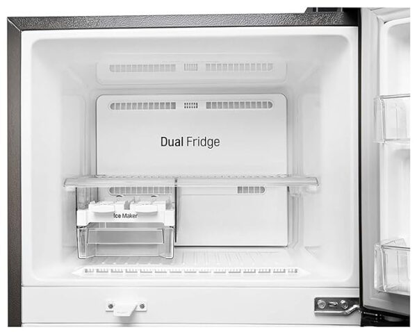 LG 308 L 2 Star Smart Inverter Frost-Free Double Door Refrigerator (GL-T322RPZY, Shiny Steel, Convertible) - Image 5