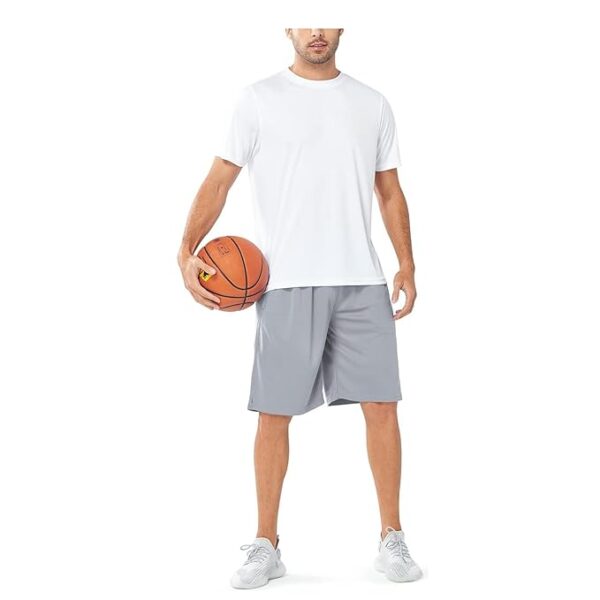 KART BLACK Men’s Athletic Active Wear Shorts | Workout or Gym | Lightweight Quick Dry Polyester Lycra Shorts - Image 2