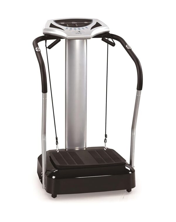 Dolphy Crazy Fit Massager for Full Body Workout Vibration Platform Fitness Machine for Home Gym, Corded Electric, Black & Gray - Image 2