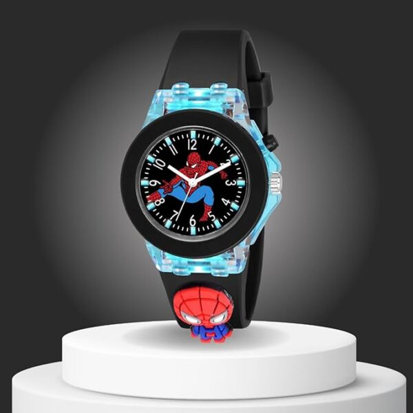 ON TIME OCTUS Kids Analouge Multi-Color Light Cute 3D Cartoon Character Boys and Girls Watch (Multicolour Dial & Colored Strap) - Image 6