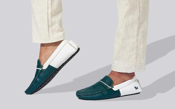 Neeman's Color Block Loafers for Men | Comfortable, Lightweight PU Faux Leather Upper & Flexible EVA Sole - Image 5