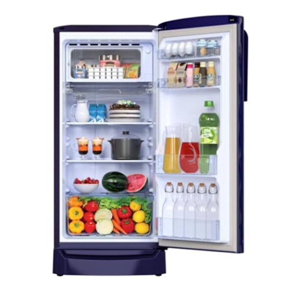 Godrej 180 L 2 Star Direct Cool Turbo Cooling Technology With Upto 24 Days farm Freshness Single Door Refrigerator With Base Drawer (RD EMARVEL 207B TDF FS ST, Fossil Steel) - Image 5