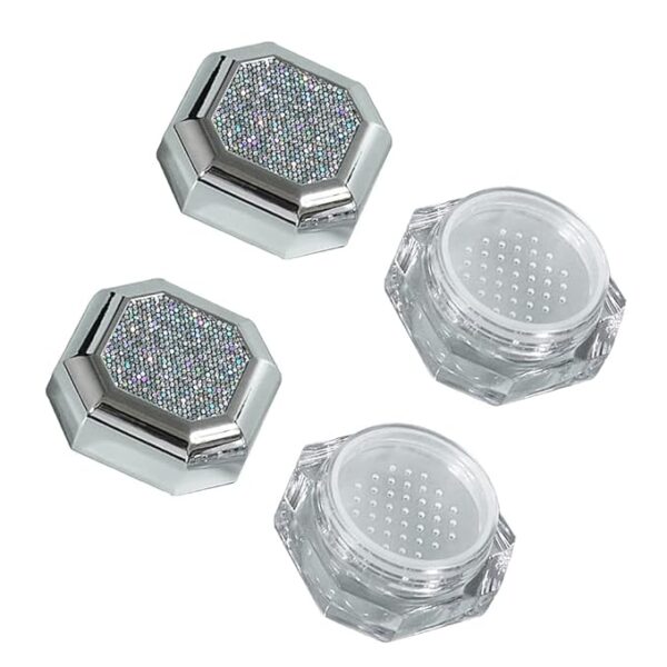 2Pcs 5g Octagonal Makeup Loose Powder Boxes Cases Compact Containers for Women Decor - Image 3
