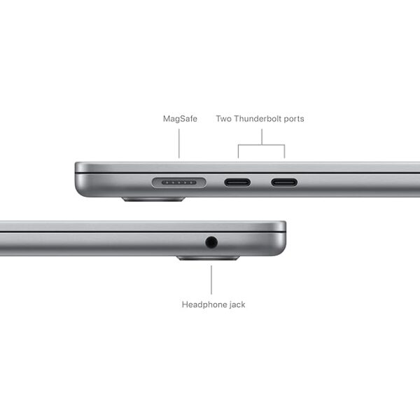 Apple 2024 MacBook Air 15″ Laptop with M3 chip: 38.91 cm (15.3″) Liquid Retina Display, 24GB Unified Memory, 512GB SSD Storage, Backlit Keyboard, 1080p FaceTime HD Camera, Touch ID- Space Grey - Image 4