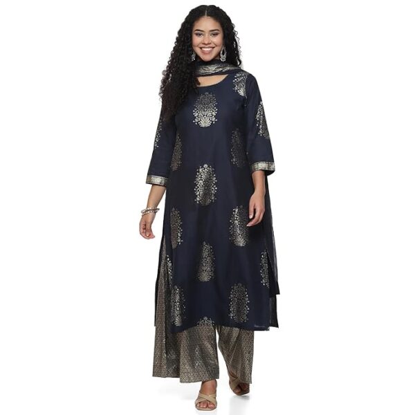 BIBA Women's Cotton Salwar Suit Set