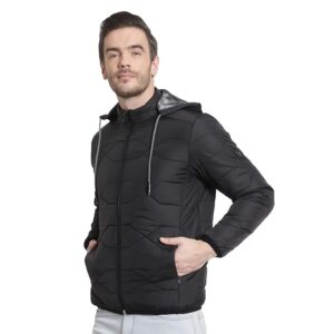 NEW KNOWS Jacket for Men's Outdoor Versatile with Detachable Hood and Multiple Pockets