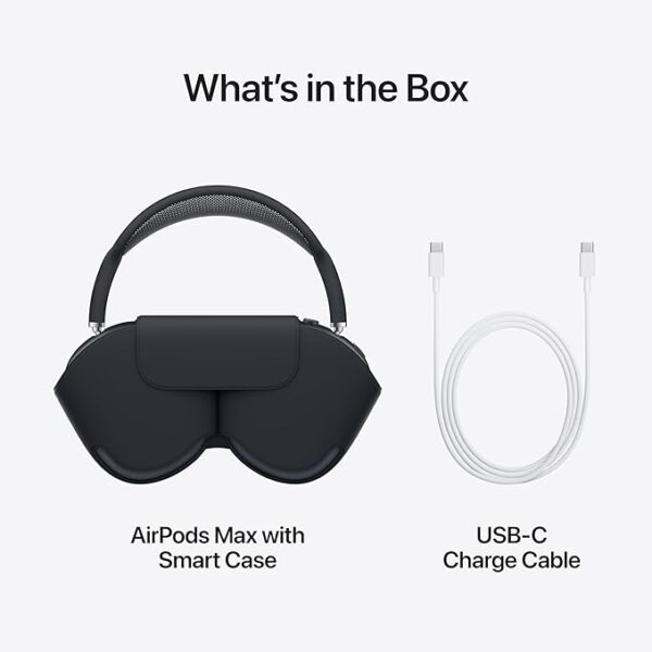 Apple AirPods Max Wireless Over-Ear Headphones, Pro-Level Active Noise Cancellation, Transparency Mode, Personalised Spatial Audio, USB-C Charging, Bluetooth Headphones for iPhone - Purple - Image 7