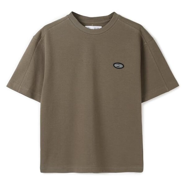 Alan Jones Clothing Boys Solid Relaxed Fit Cotton T-Shirt