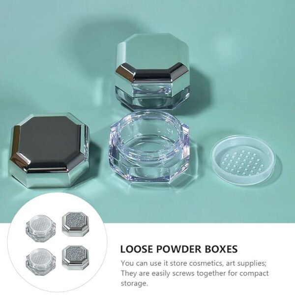 2Pcs 5g Octagonal Makeup Loose Powder Boxes Cases Compact Containers for Women Decor - Image 5