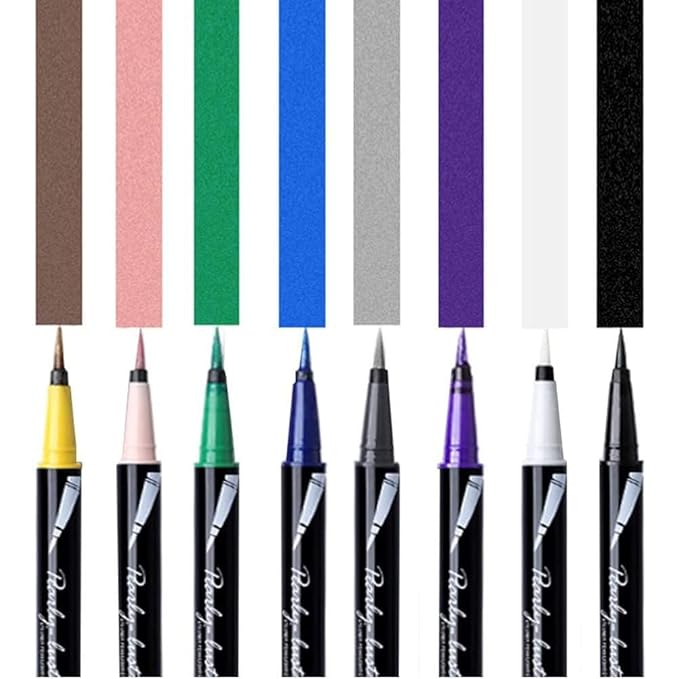 Eyeliner Pencil Eye Liner Pen Green Liquid for Women Girl Matte Long Lasting Professional Smudge Proof and Waterproof Natural Perfect Eye Makeup with Non-dizzy Dyeing (Green) - Image 3