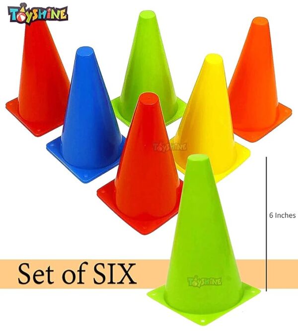 Toyshine Fitness Combo - 6 pc Hurdles, 6 pc Stacking Cones, 10 Pc Space Markers and 1 Pc Agility Ladder ((SSTP) - Image 5