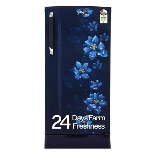 Godrej 183 L 2 Star Farm Fresh Crisper Technology With Jumbo Vegetable Tray Direct Cool Single Door Refrigerator (RD R190B THF BR BL, Berry Blue)