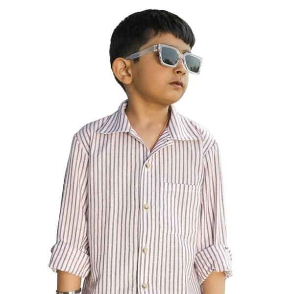 Polka&Hanley Boys' Striped Cotton Shirt