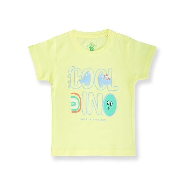 YUV Infant Baby Boys & Girls 100% Cotton Printed Multicolor Half Sleeve T Shirts - 0 to 24 Months Babies, Pack of 5 - Image 3