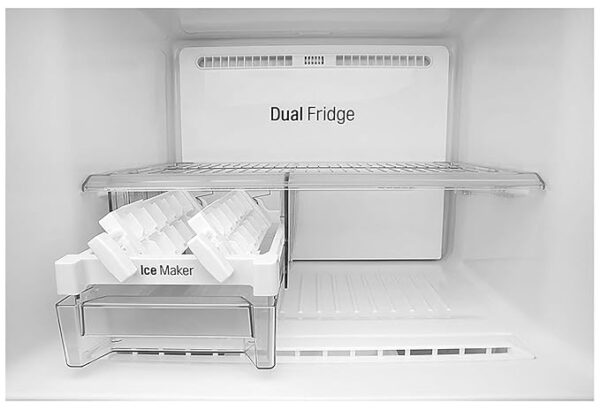 LG 308 L 2 Star Smart Inverter Frost-Free Double Door Refrigerator (GL-T322RPZY, Shiny Steel, Convertible) - Image 2