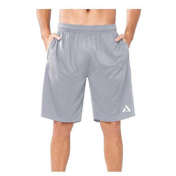 KART BLACK Men’s Athletic Active Wear Shorts | Workout or Gym | Lightweight Quick Dry Polyester Lycra Shorts - Image 4