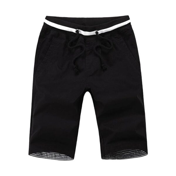 CALANDIS™ Men's Summer Shorts Cotton Joggers Classic Fit Pocket Pants Black 4XL | Shorts | Mens Clothing