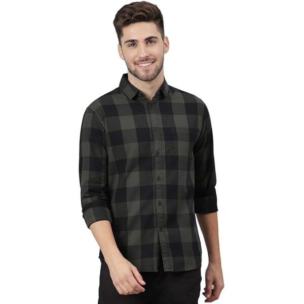 Dennis Lingo Men's Cotton Slim Fit Casual Shirt ( Pack of 1 )
