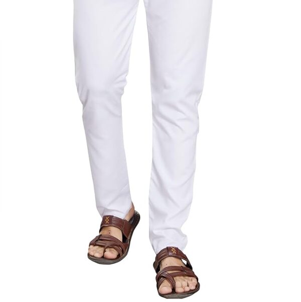 DIVISIVE Men's Sequince Embroidered Cotton Blend Slim Fit Kurta Pyjama Set - Image 5