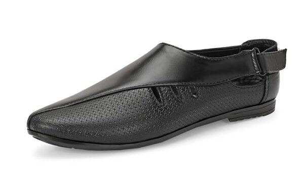 Server Men's Loafer | Back Open Ethnic Shoes Nagra | Pathani Shoes | Peshawari Slip On Shoes | Wedding Juttis | Party Shoes | Fashion Shoes with AirMax Sole