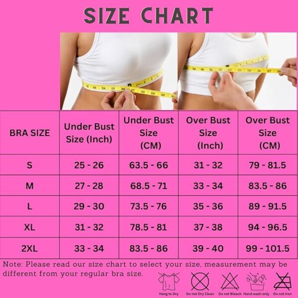GLAMORAS Women's Nylon Spandex Padded Non Wired Racer Back Sports Bra for Gym, Cardio, Zumba and Yoga | Everyday Active Wear for Girls | Size M to 2XL - Image 5
