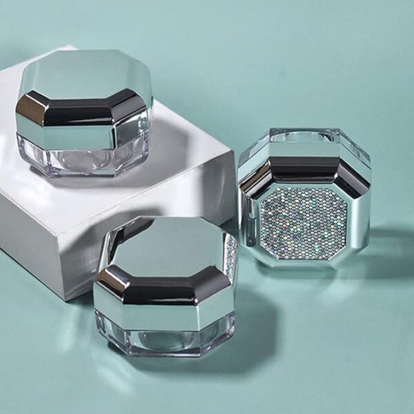 2Pcs 5g Octagonal Makeup Loose Powder Boxes Cases Compact Containers for Women Decor - Image 2