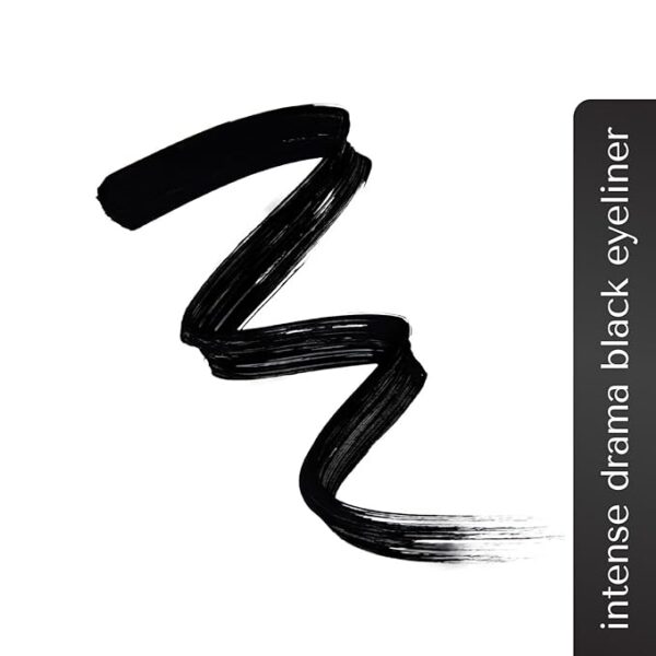 BELLAVITA Intense Drama Waterproof Smudge Proof Eyeliner 3.5ml, Black, Matte Finish, Fast-Drying, Felt Tip Applicator, Enriched with Biotin - Image 6