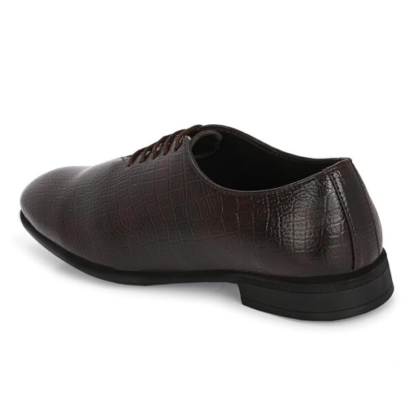Mens Fredigo Textured Oxford Derby Lace Up & Formal Shoes - Image 4