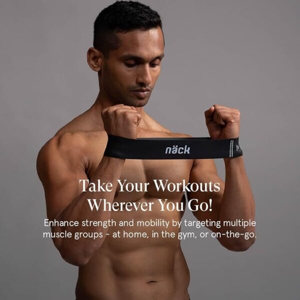 The Bands by Näck | Mini Resistance Bands | Set of 5 | Designed in Sweden | Mobility, Strength and Resistance Training | Workout Anywhere | 100% Natural Rubber | Versatile and Effective - Image 3