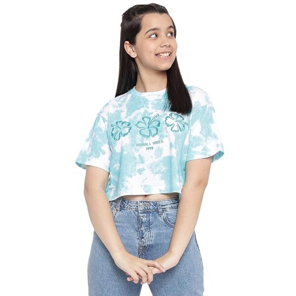 Li'l Tomatoes Girl's Printed Regular Fit T-Shirt
