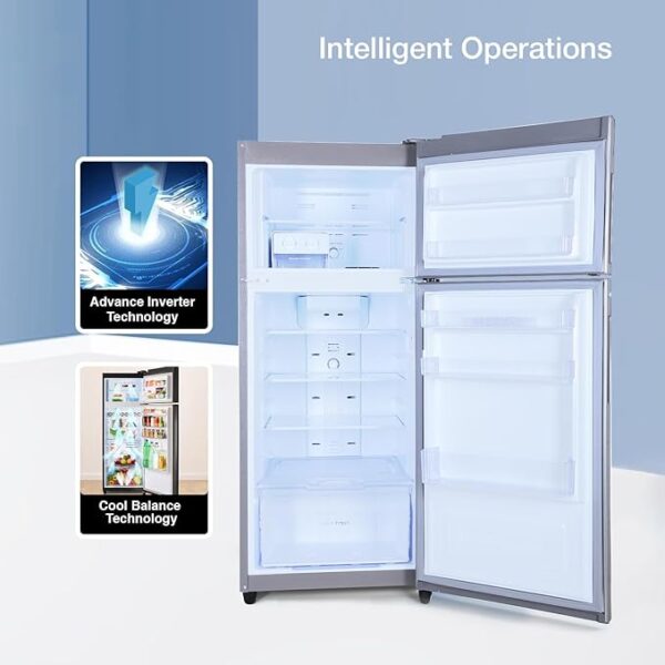 Godrej 223 L 2 Star Nano Shield Technology, Inverter Frost Free Double Door Refrigerator(RF EON 244B RI ST GL, Steel Glow) - Image 5