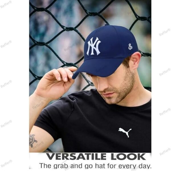 Fashionable Latest 3D Embroidered Cotton Adjustable Baseball caps for Men - Image 2