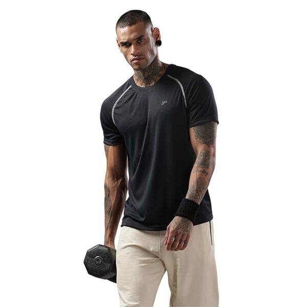 3rd Planet Gym Regular Fit T Shirt for Men Round Neck Active Tshirt for Men Quick Dry Active Wear T Shirts for Man Dry Fit T Shirts for Men for Gym & Sports Wear Anti Odor Training Tshirt for Men - Image 3