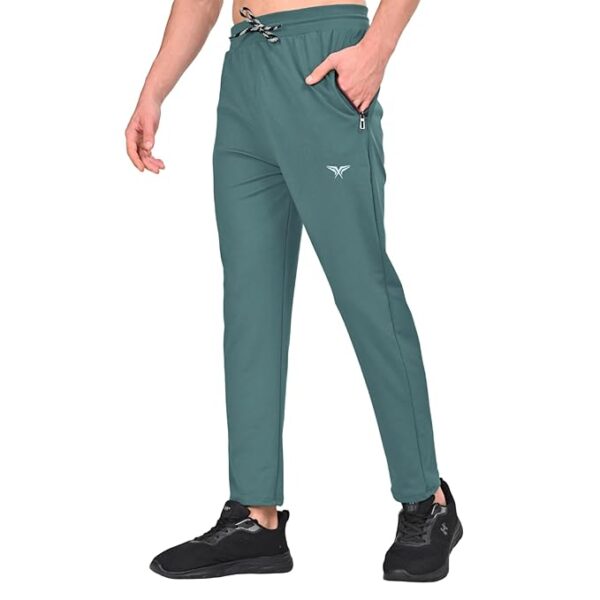 HALFSPACE Men's Polyester Lycra Track Pant | Casual Stretchable Track Pant | Slim Fit Gym Sports Lower for Men | Solid Activewear Trouser Pant (Combo) - Image 2