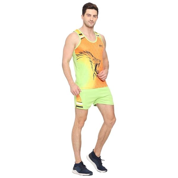 Beatwide Men's Track And Field Jersy Set | Running Sandoo Set PMC Polyester Mix Running Kit And Running Vest Sandoo Set -Workout Set, Gym Wear, Running Wear,For Men's - Image 4