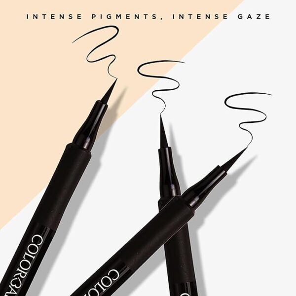 Colorbar Ultimate Eye Liner, Black, 1ml | Waterproof | Transfer-proof | Lasts upto 16 hours - Image 4