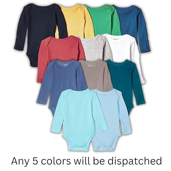 TuddyBuddy 100% Cotton Multi Color Tops/Rompers/Bodysuits for Baby Boy & Baby Girl - Image 2