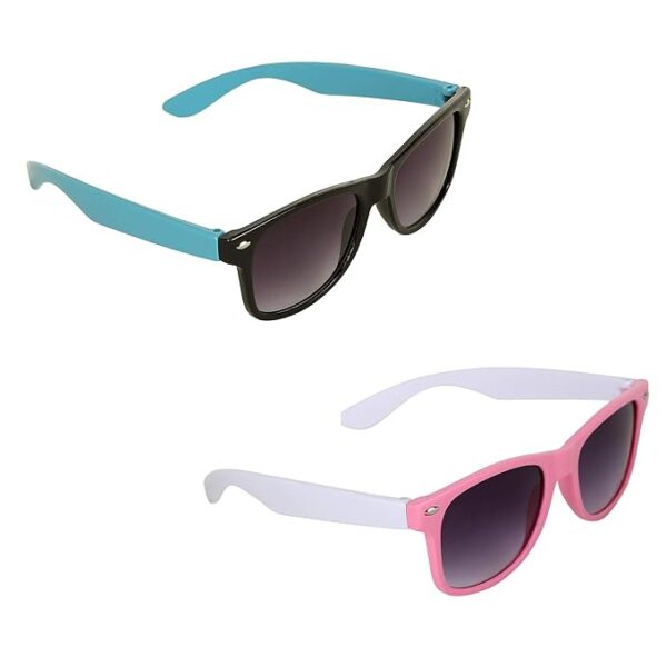 UV Protected Combo Kids (3 TO 8 years) Unisex Sunglasses - Pack of 2