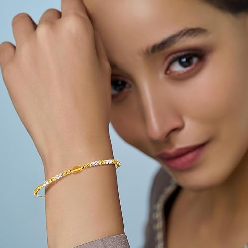 Joyalukkas 22k (916) Purity BIS Certified Stunning Gold Bracelet For Women - Image 6