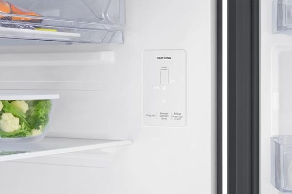 Samsung 330 L, 2 Star, Convertible 5-in-1, Digital Inverter, Frost Free Double Door, WiFi Enabled Bespoke AI Refrigerator (RT34DG5A2BBXHL, Luxe Black, Black) - Image 6