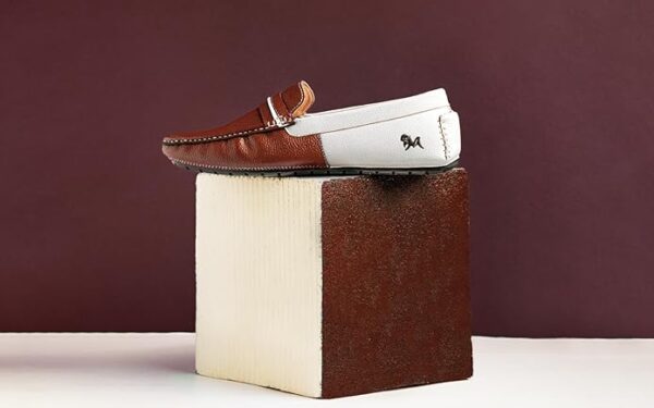Neeman's Color Block Loafers for Men | Comfortable, Lightweight PU Faux Leather Upper & Flexible EVA Sole - Image 2