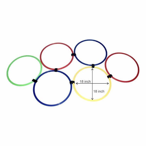 SAS SPORTS Agility Training Ring Ladder | Sports Soccer Football Speed Training Ladder | Fitness Equipment for Speed Agility Training | Flexible Ladder (Multicolour) - Image 3