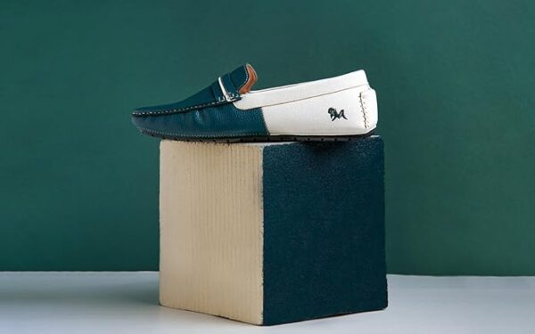 Neeman's Color Block Loafers for Men | Comfortable, Lightweight PU Faux Leather Upper & Flexible EVA Sole - Image 2