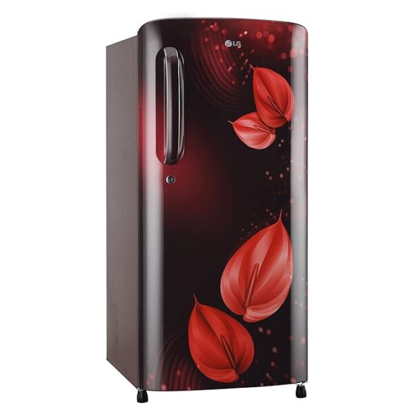 LG 185 L 3 Star Direct-Cool Single Door Refrigerator (GL-B201ASVD, Scarlet Victoria, Moist 'N' Fresh, Gross Volume- 190 L) - Image 3