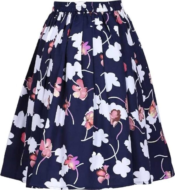 Baby- Girl's Kid's Casual Wear Skirts Color Nevi Blue with White Dot_R_J_227_13,14 Years Kidswear - Image 4